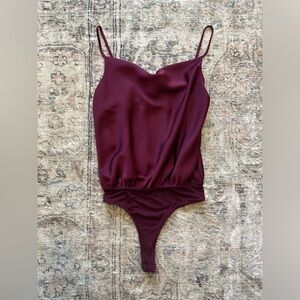 Burgundy Bodysuit Lulu’s size Medium